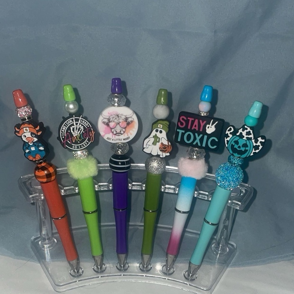 Homemade beaded Ink Pens